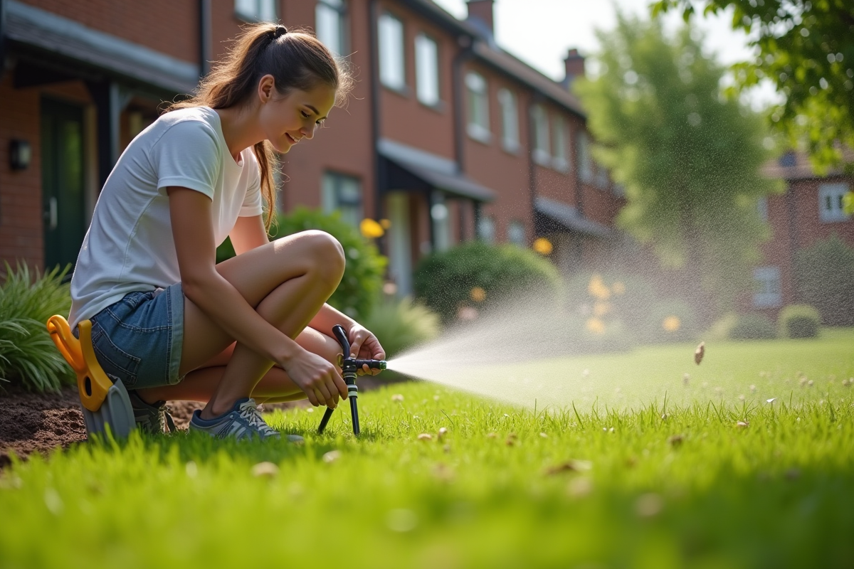Jeune femme vérifiant l