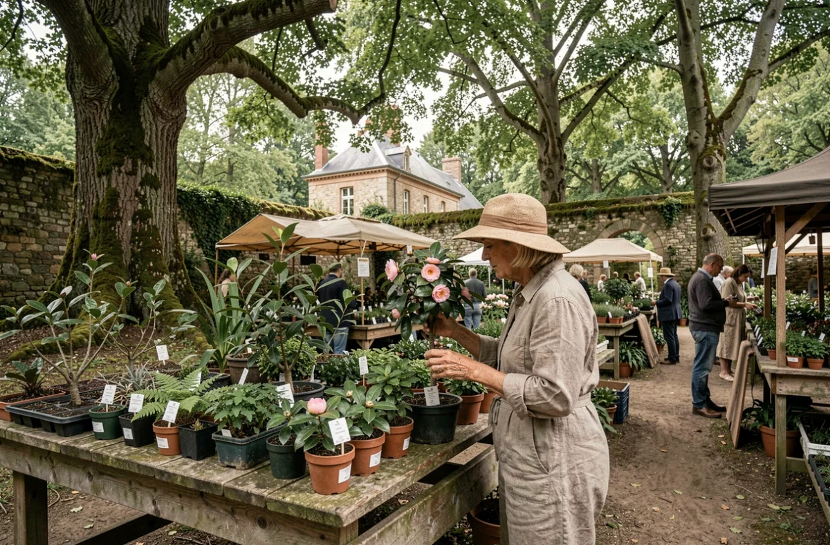 Fête des Plantes de la Vallée-aux-Loups à Châtenay-Malabry avec végétaux issus des collections du domaine