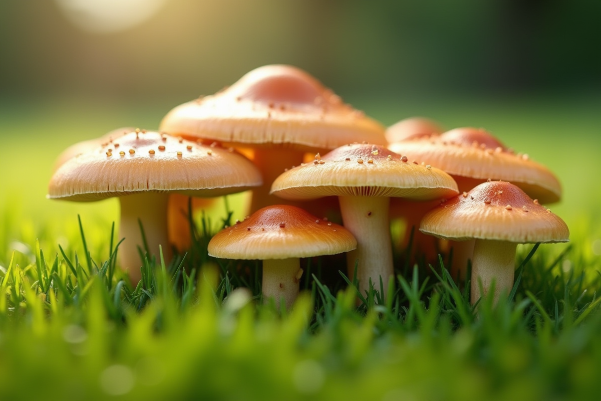 champignons pelouse