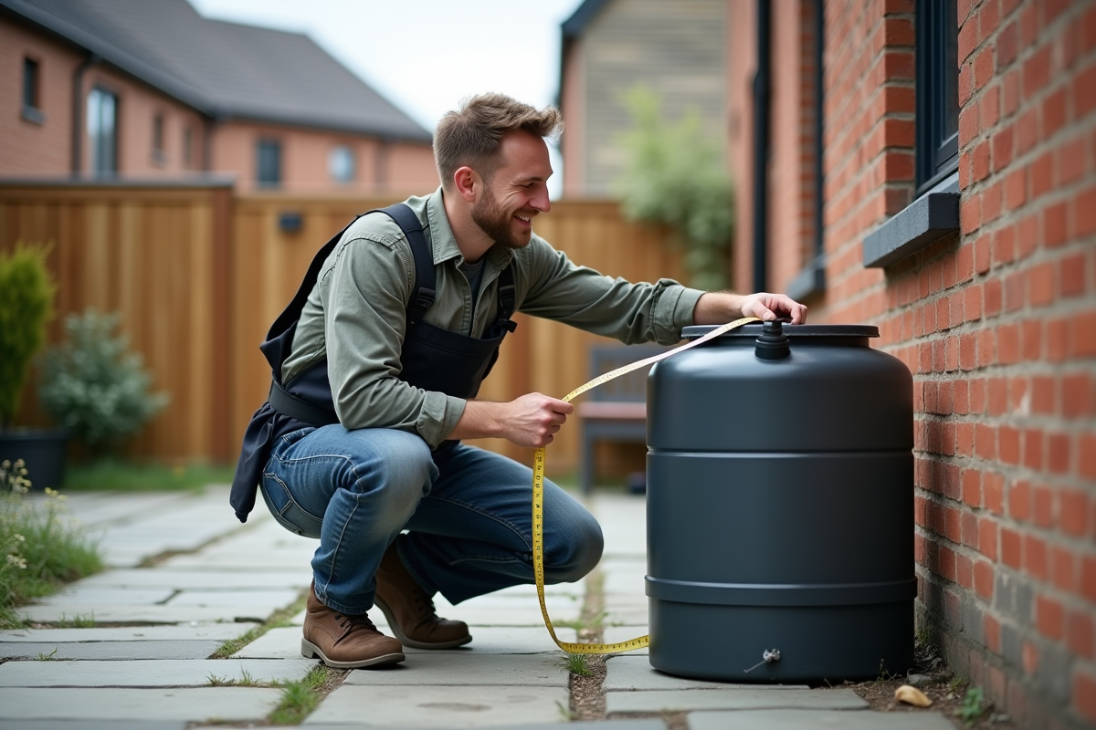 Jeune homme en tenue de travail examine un collecteur d